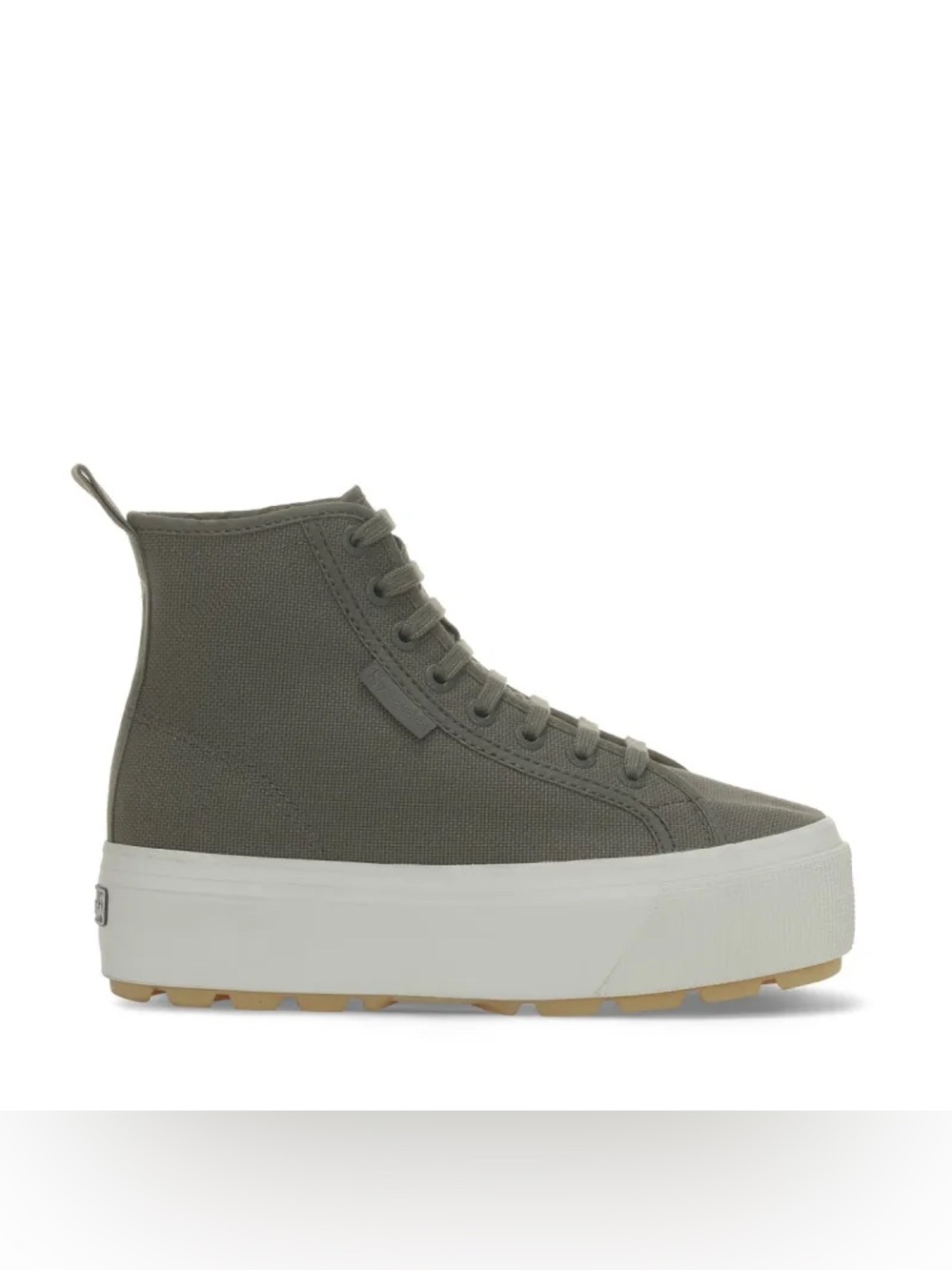 NEW SuperGA 2708 Hi Top Tank Sneaker in Grey Greenish For Women's Size 6.5